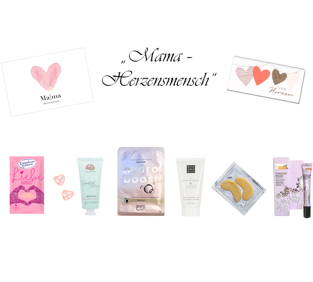 Beauty Box Mama Herzensmensch V2 Produktaufstellung