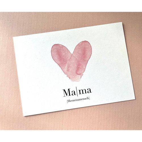 Geschenkkarte „Mama Herzensmensch“